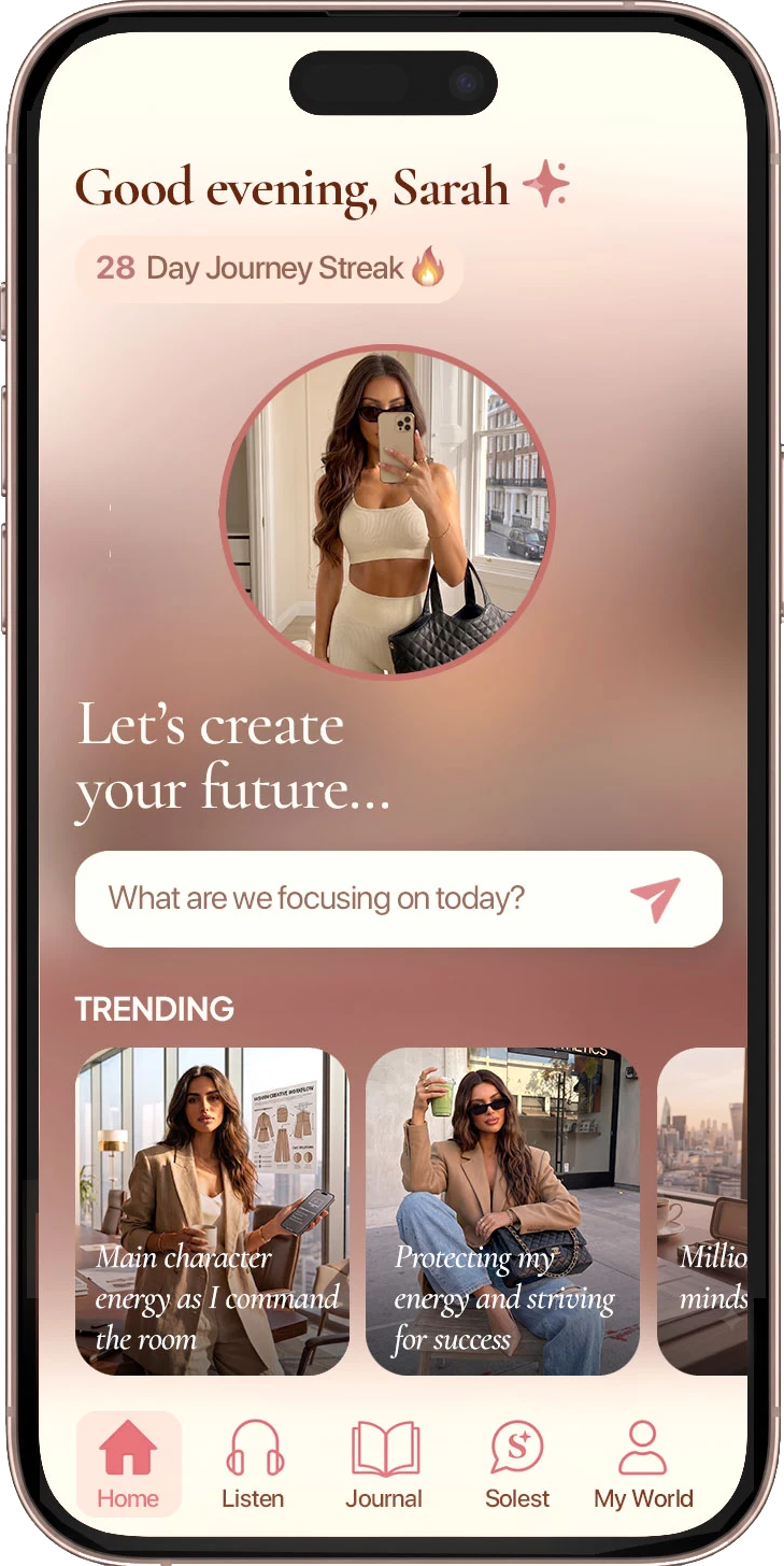 SOLEST Mobile App - Personalized Self-Development and Future Self Companion